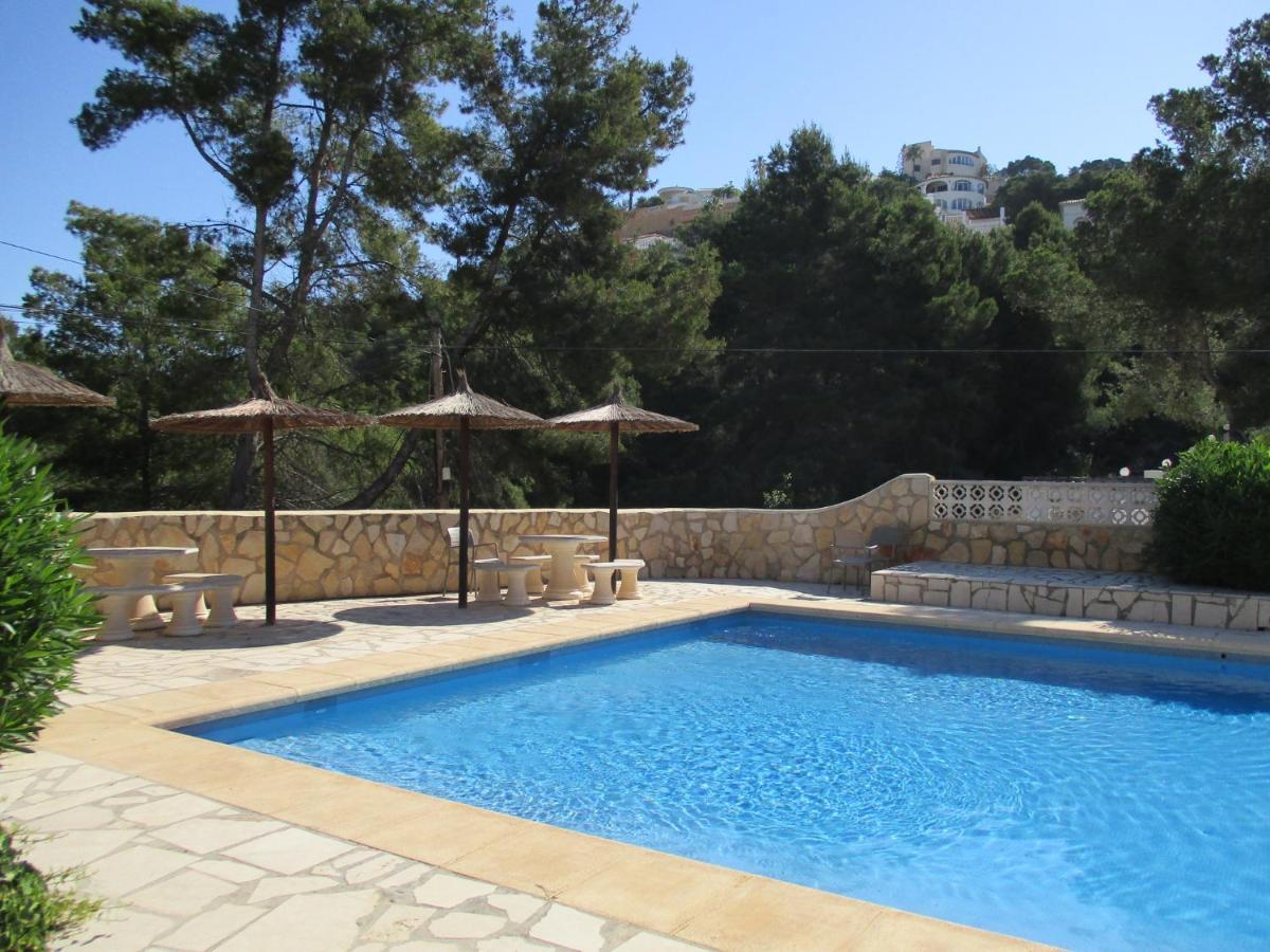 Strandnahe Wohnung mit Meerblick Moraira Exterior foto