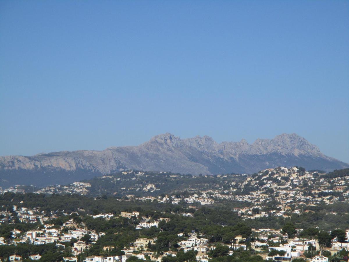 Strandnahe Wohnung mit Meerblick Moraira Exterior foto