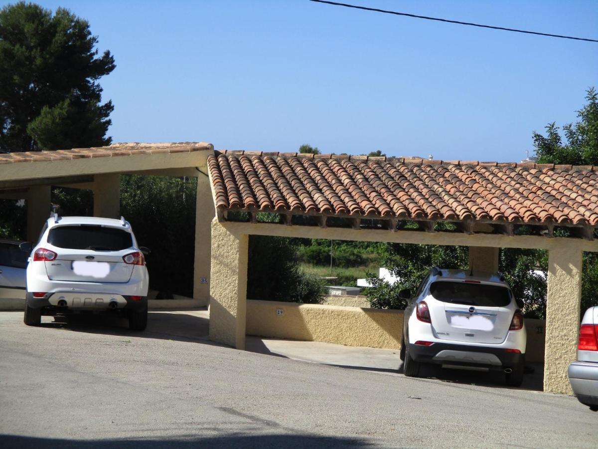 Strandnahe Wohnung mit Meerblick Moraira Exterior foto